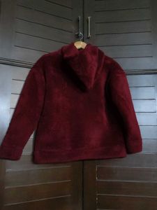 Insense Women Maroon Fleece Hoodie Sweatshirt
