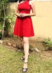 Western ❤️,red dress