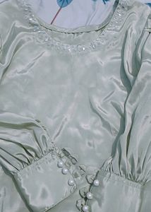 Long Daily Wear Hand Work &amp; Balloon Sleeves Kurt