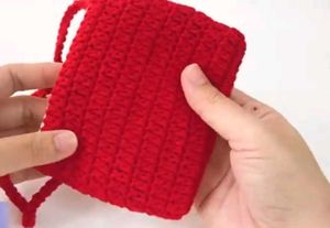 Crochet Strawberry Mini Purse🎀