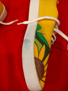 🌻🌼🌺Yellow Floral Hand-painted Shoes