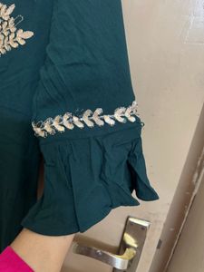 Umbrella Kurta With Gota Work
