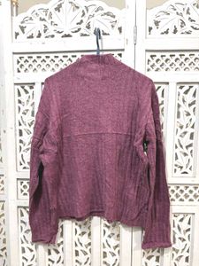 🎀 Imported Ribbed Knit Turtleneck A