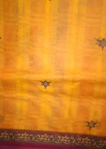 Vibrant Sanju Pure Cotton Saree with Floral Border