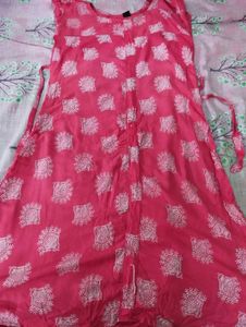 Red Printed Kurta