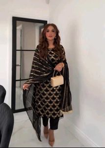 Party Wear Or Eid Spcl Black Suit No Offer Plz