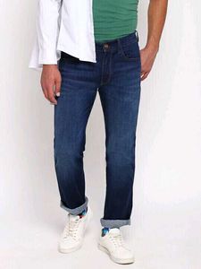 Wrangler Dark Wash Denim Jeans, 38 Size