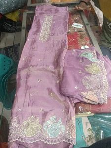 Lavender Embellished Salwar Kameez Suit