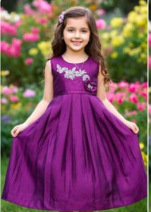 Adorable Purple Kids Party Dress