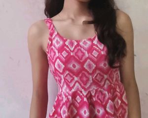 Pink Patterned Sundress