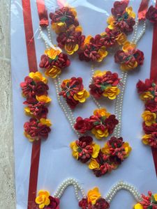 Haldi Ceremony artifical flower bridal set