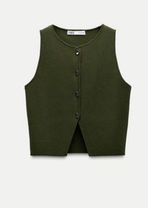Zara Green Knit Vest