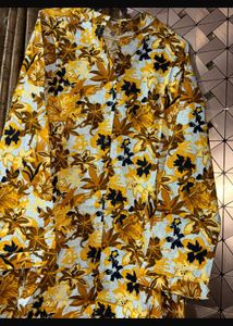 Floral Print Asymmetrical Top