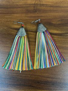 Rainbow Tassel Earrings