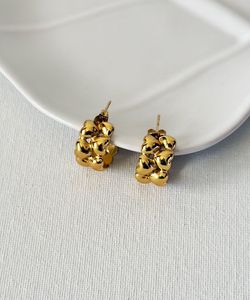 Gold Bubble Hoop Earrings