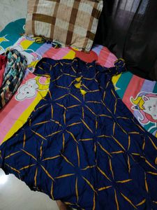 Blue Anarkali Kurti
