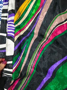 Abstract Print Saree