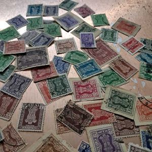50+ Vintage Indian Service/Revenue Stamps