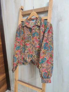 Floral Print Shirt Size-42