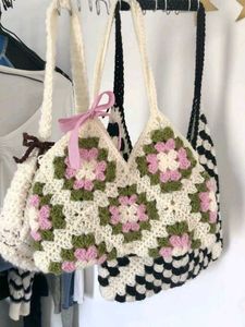 Crochet Granny Square Tote Bag