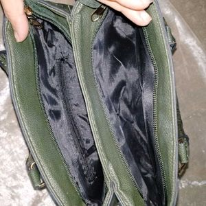 Olive Green Satchel Handbag