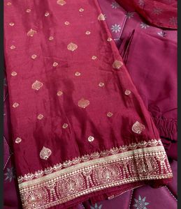Sangria Rust Maroon Suit Set