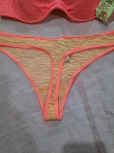 New Pink Lace Bikini Set