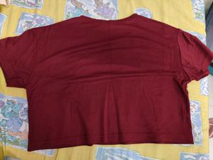 set of 2 crop boxy fit tee