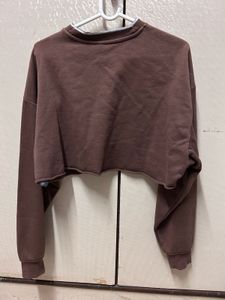 H&amp;M Brown Sweater Crop Top