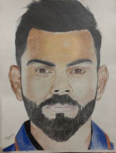 Virat Kohli Portrait Drawing