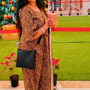 Leopard Print Jumpsuit