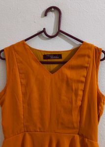 Orange Sleeveless Dress
