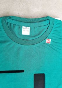 Brand New Green Printed Mens T-shirt