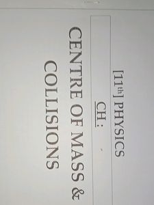 Physics Notes - Class11th Science
