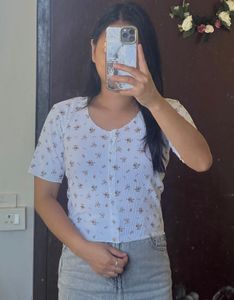Floral Button-Up Top