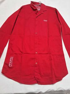 MUFTI Brand New Stylish Red Casual Shirt