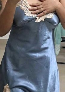 Premium Silk Nighty Suit