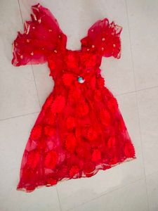 Girls Party Wear Sequence Work Frock