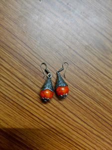 Orange Drop Earrings