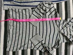 Grey Striped Outfit for 2 to 3 years old