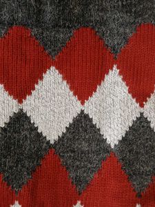 Argyle Knit Mini Skirt