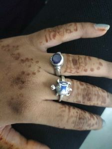2 Rings Of Pure Silver