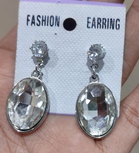 White Earrings. New One.