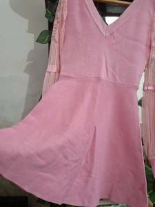Pink Knit Dress