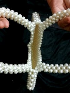 Fancy Handmade Heart-shaped Pearl Bag