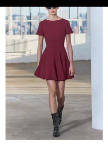 Zara Burgundy Dress