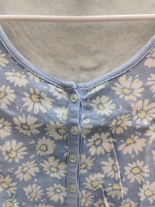 Floral Print Crop Top