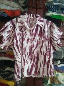 Patterned Short Sleeve Shirt