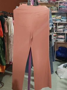 Peach Wide Leg Pants