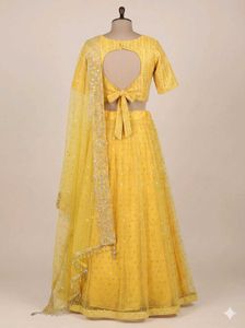 Yellow Lehenga Choli Set